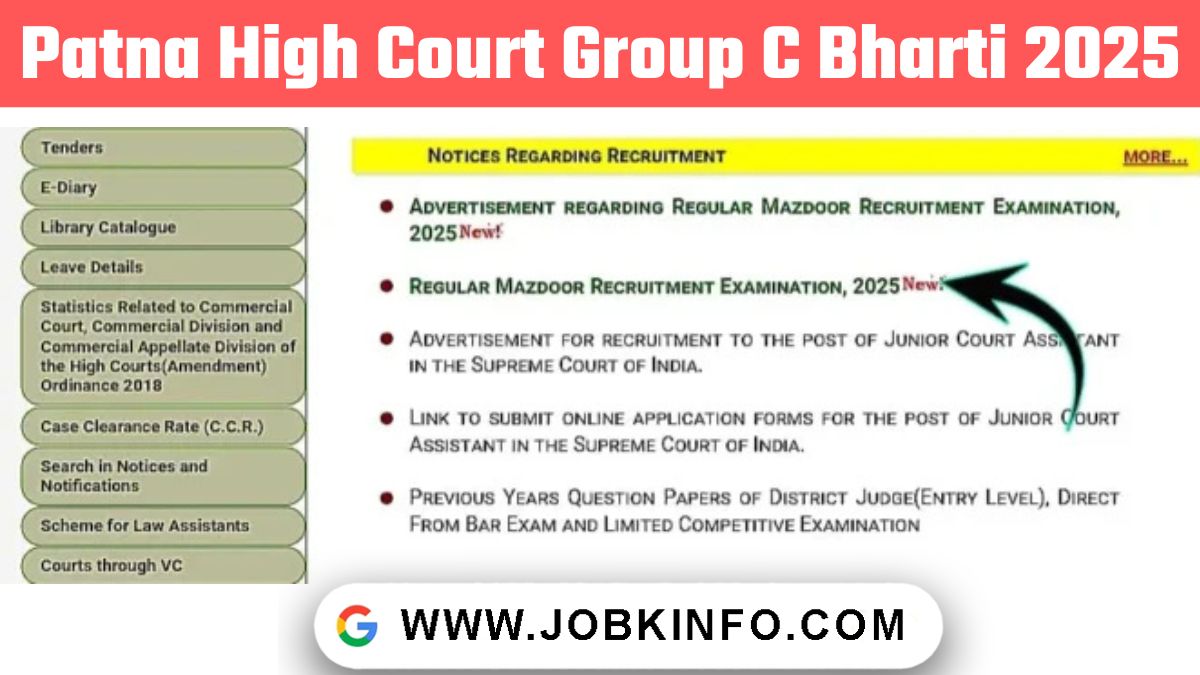 Patna High Court Group C Bharti 2025