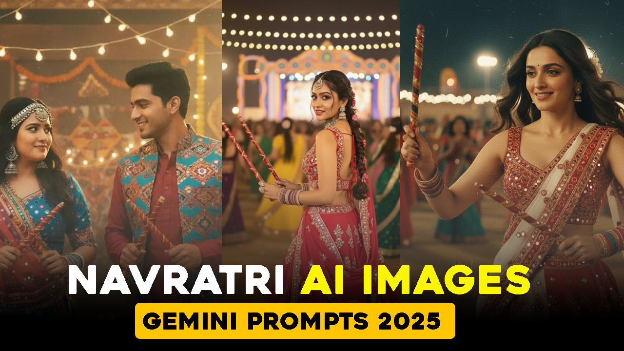 Navratri Gemini Prompts 2025 (Navratri Ai Images Using Gemini)